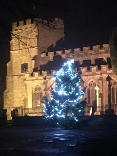 St. Andrew's Church at Christmas. Photo courtesy of Emma Burke.