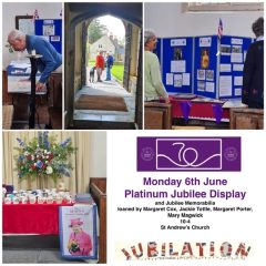 Platinum Jubilee display St Andrew’s