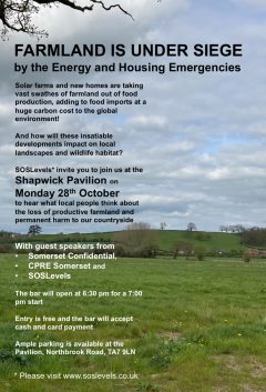 Save our Somerset Levels Meeting 28th October