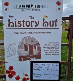 History Hut open days May/June ‘21