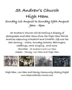 Display of photos, memories, and more ‘Parish Churches and Chapels’ St Andrew’s Church