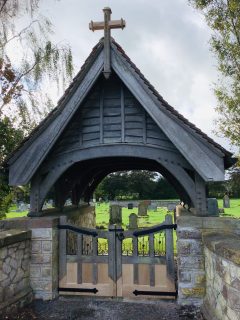 Restored Cemetery Lych Gates and Finial by Ellis and Co. October 2019