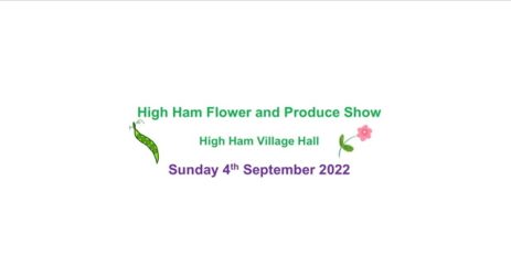 HIGH HAM PRODUCE SHOW  4th September